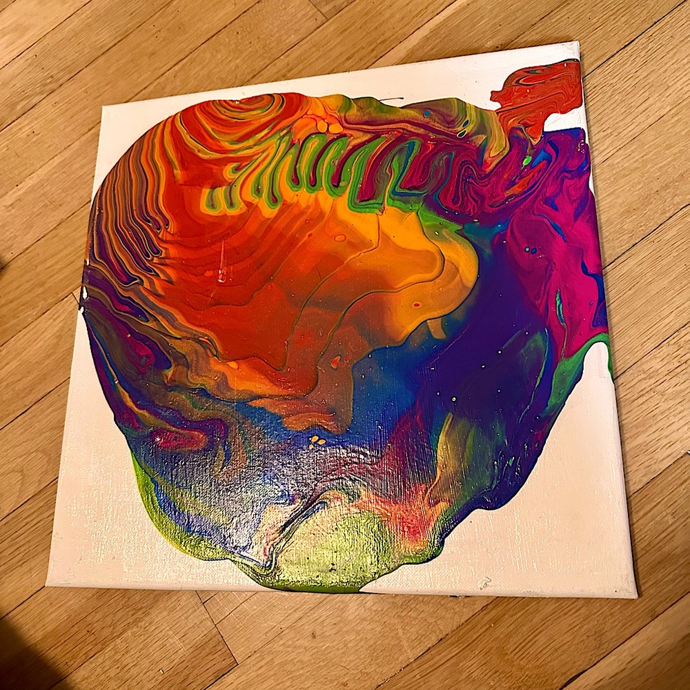 14"x14" Painting on Stretched Canvas